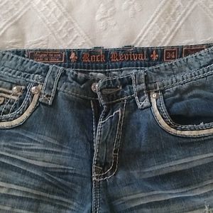 Rock revival men's jeans